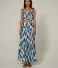 lokum top balo skirt blue white front