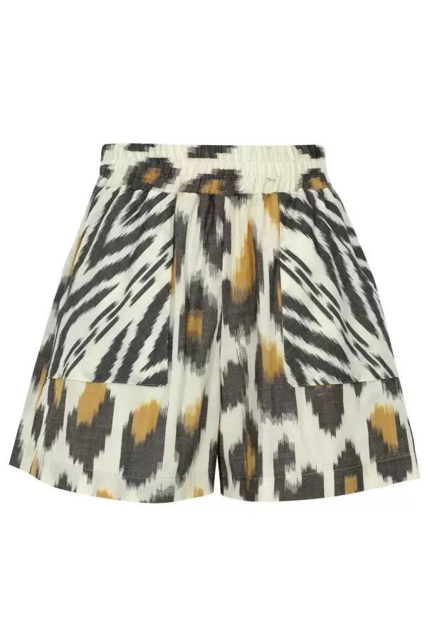 Boxer Shorts in Leopard Cotton Ikat