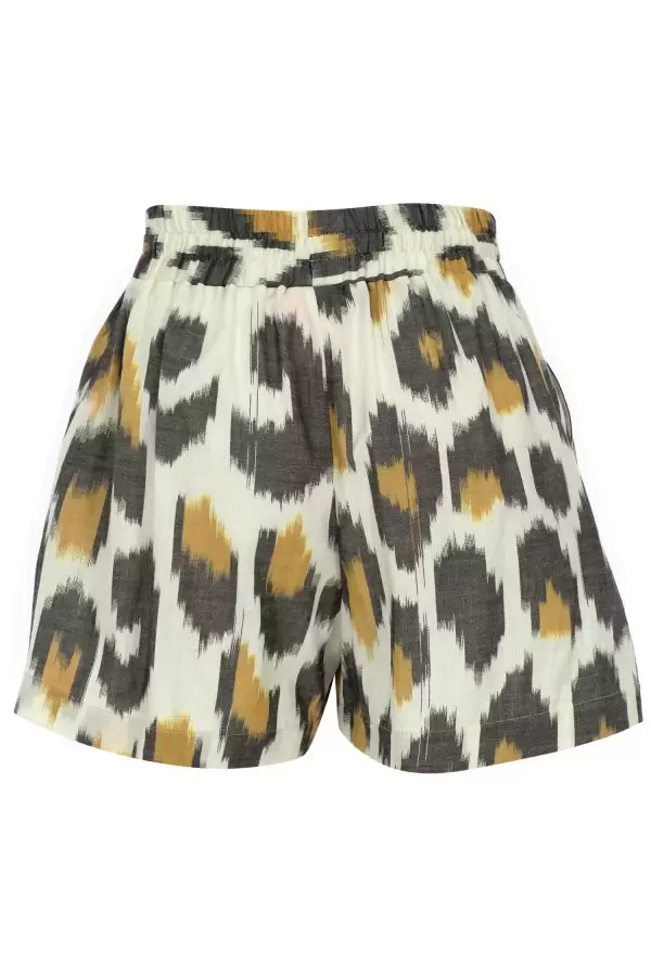 Boxer Shorts in Leopard Cotton Ikat