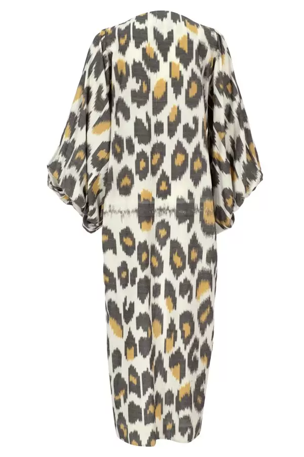Cappadocia Kimono in Leopard Cotton Ikat