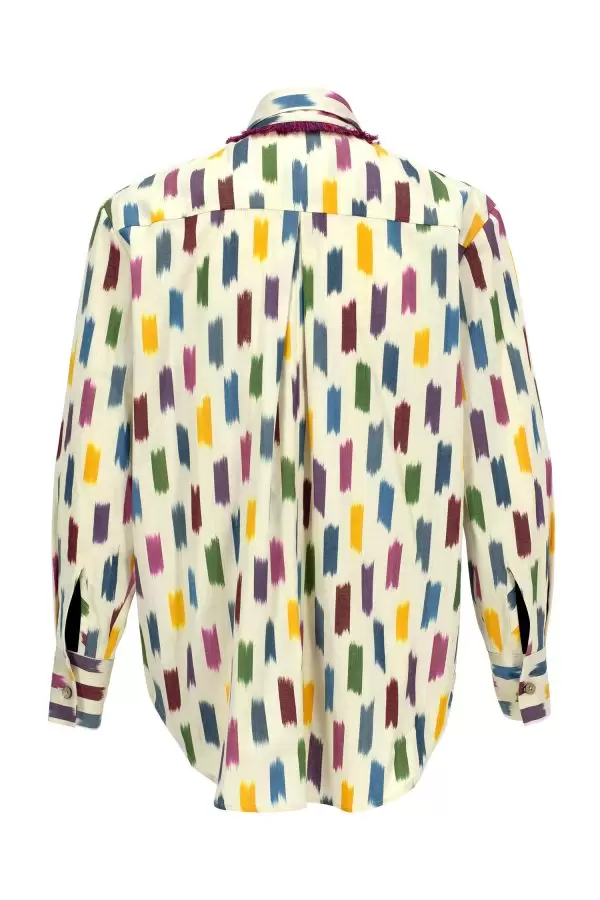Chic Shirt in Multi Confetti Cotton Ikat